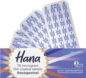 Hana 75mcg Contraceptive Pill